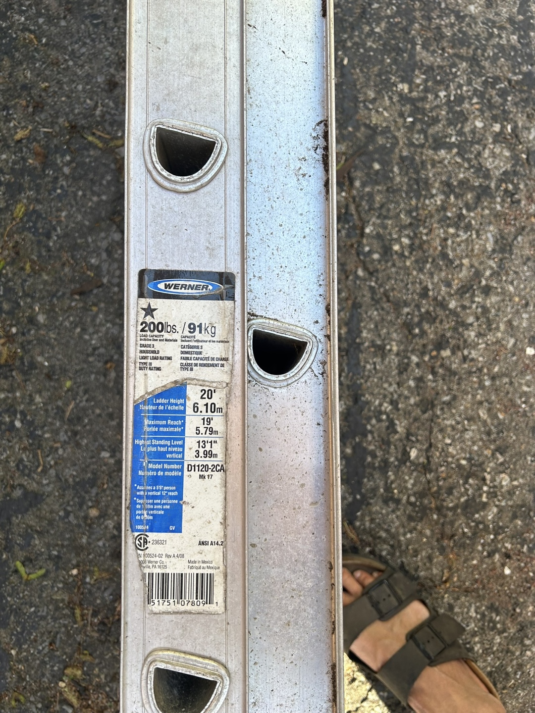 Werner 20ft Aluminium Extension Ladder