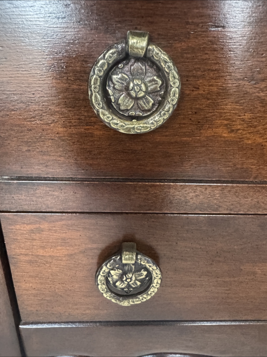 Vintage Wooden End Table with Two Drawers - photo 3