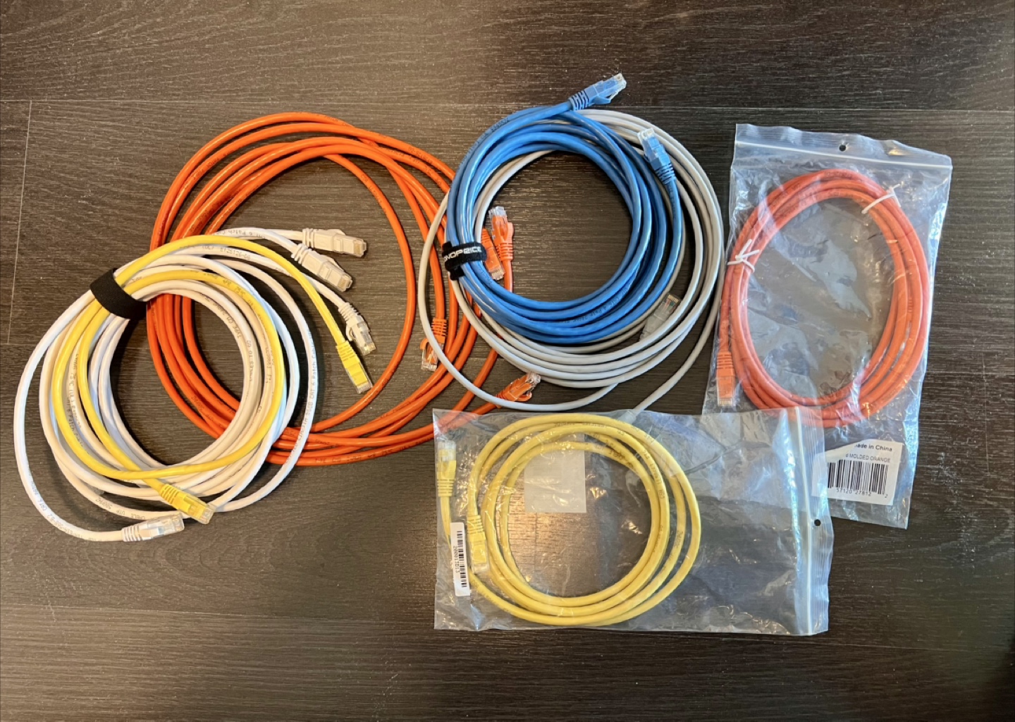 Various CAT5E CAT6 Network cables