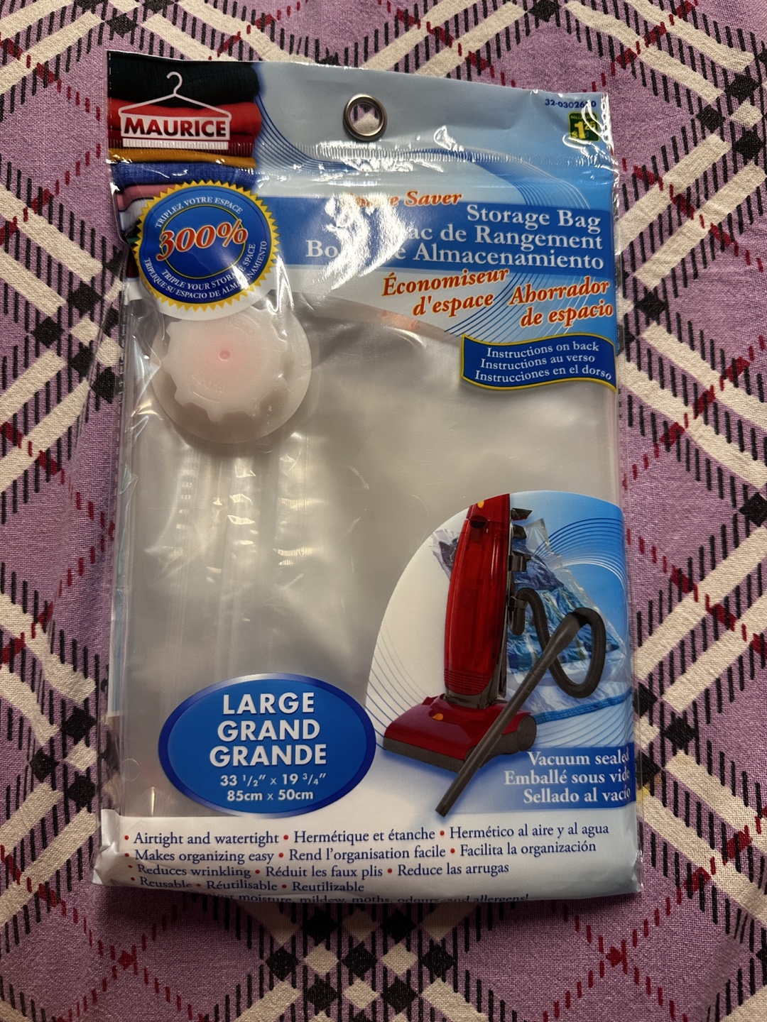 Maurice Space Saver Vacuum Storage Bags (Large and X-Large)