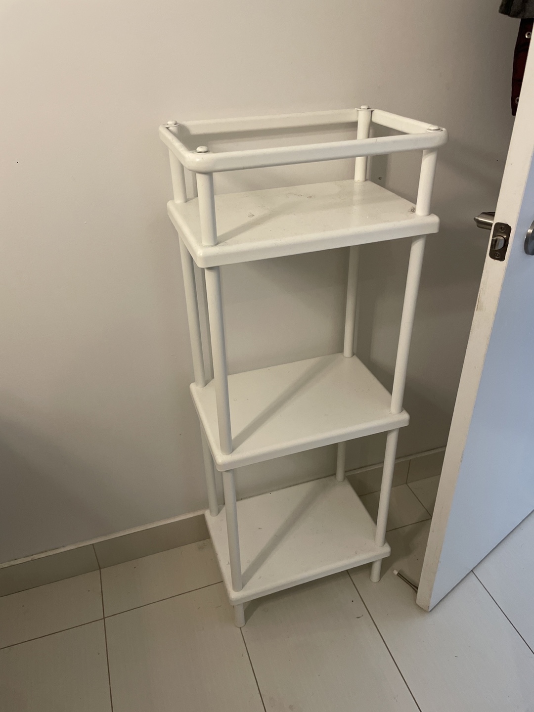 Ikea bathroom White 3-Tier Shelf Unit
