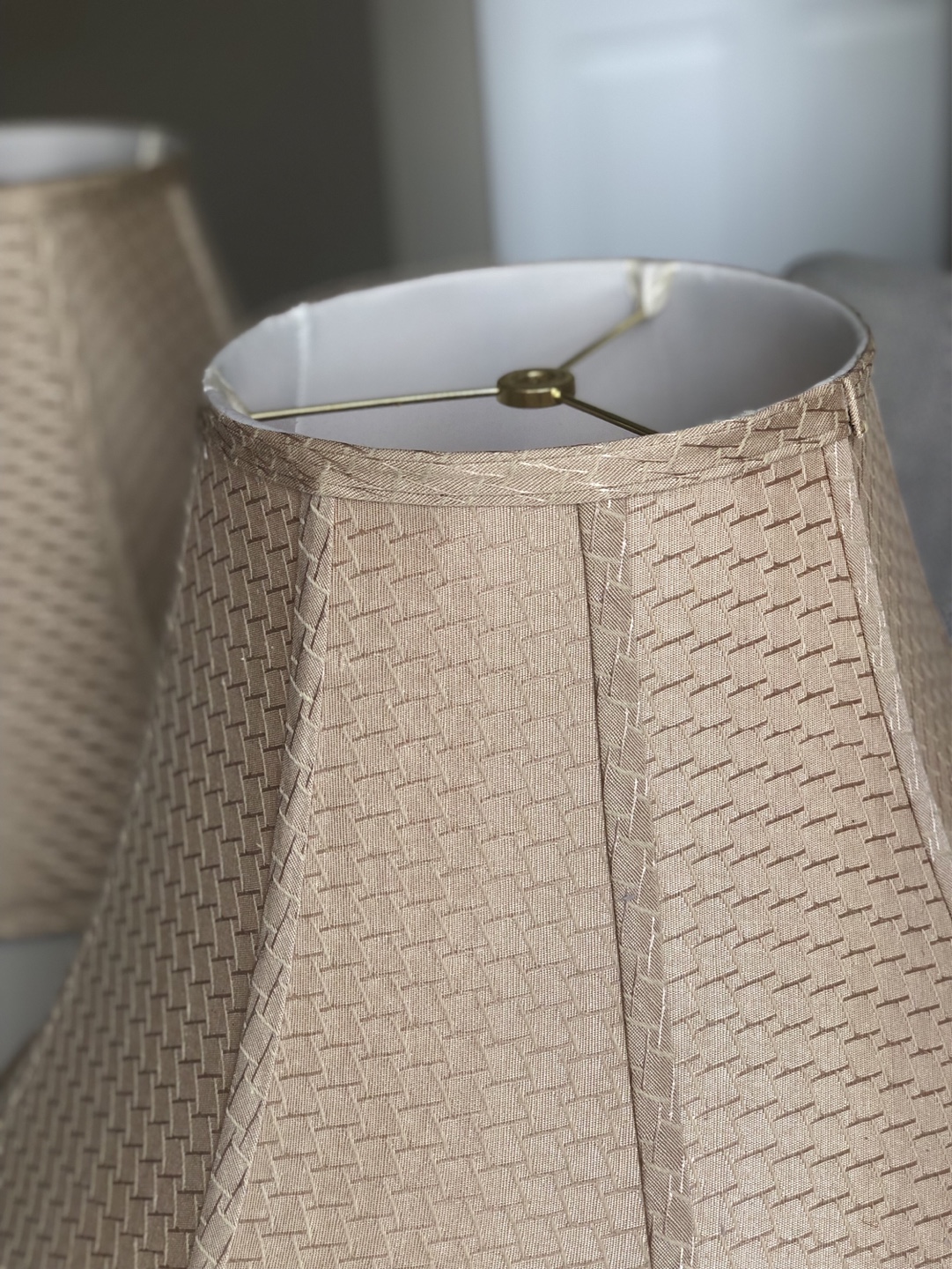 Pair of Beige Lamp Shades