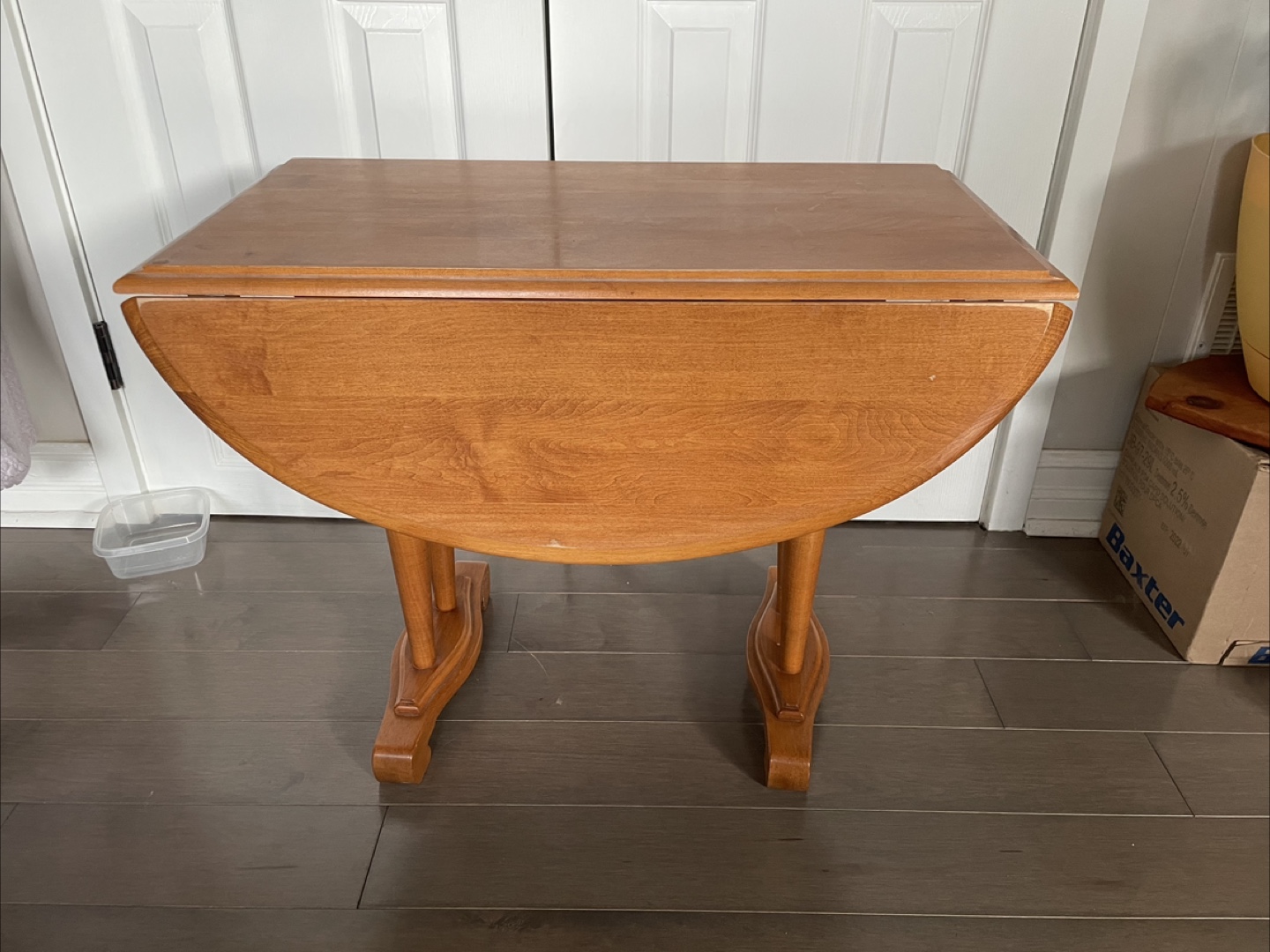 Vintage Wooden Drop-Leaf Table - photo 3