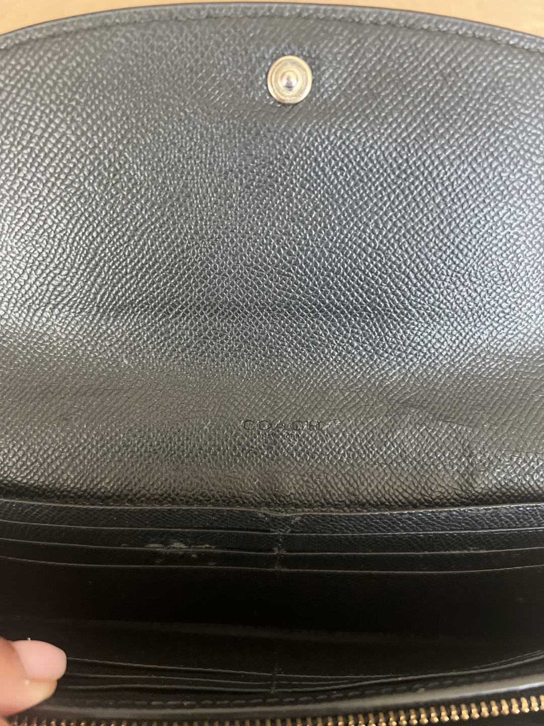 Coach Black Leather Wallet - photo 4