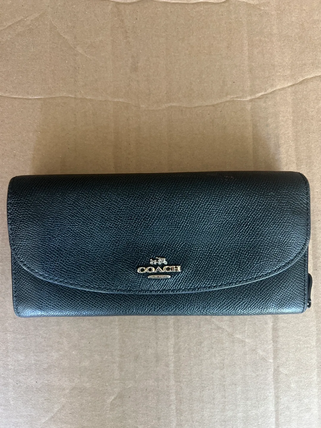 Coach Black Leather Wallet thumbnail