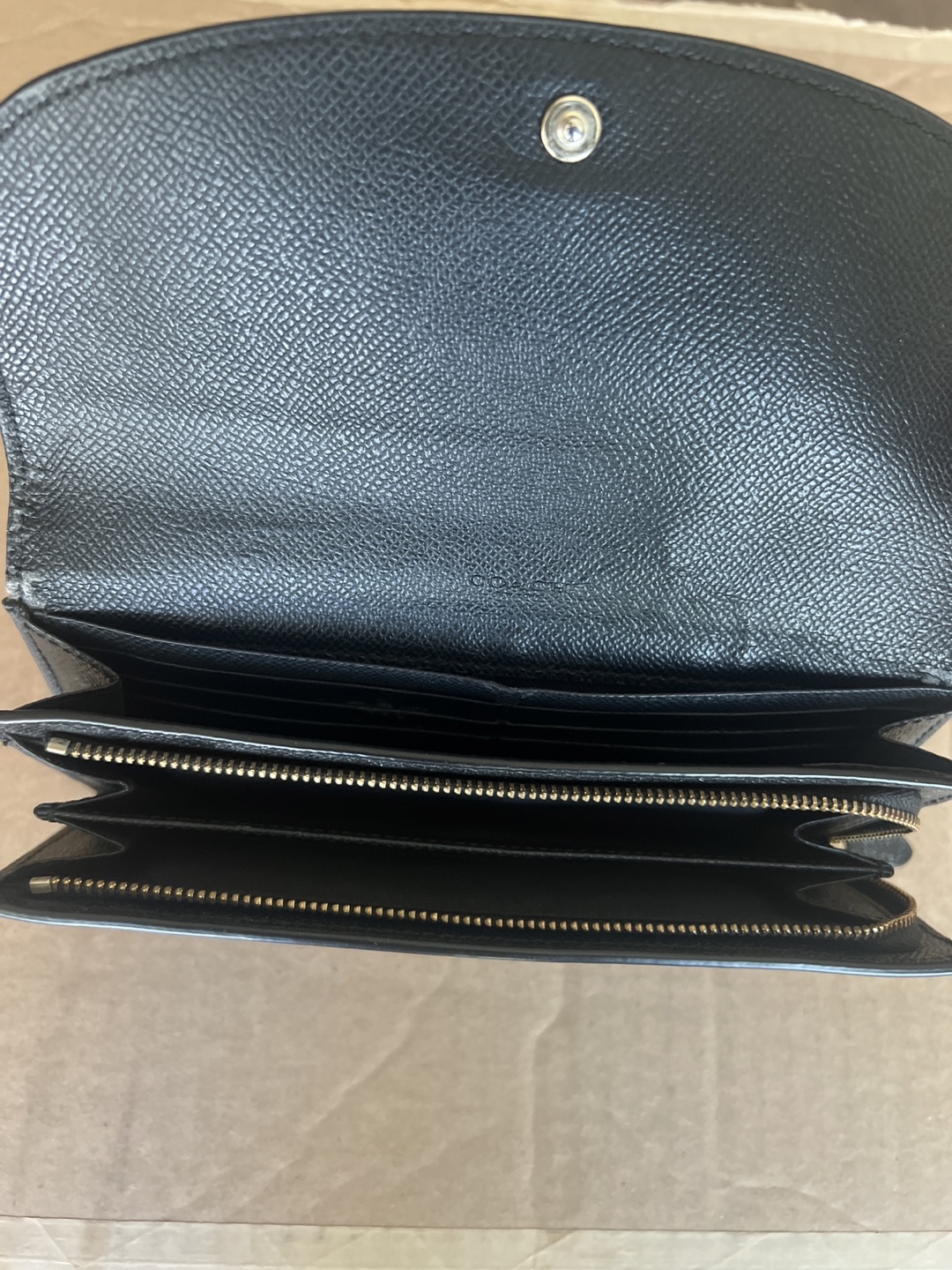 Coach Black Leather Wallet - photo 3