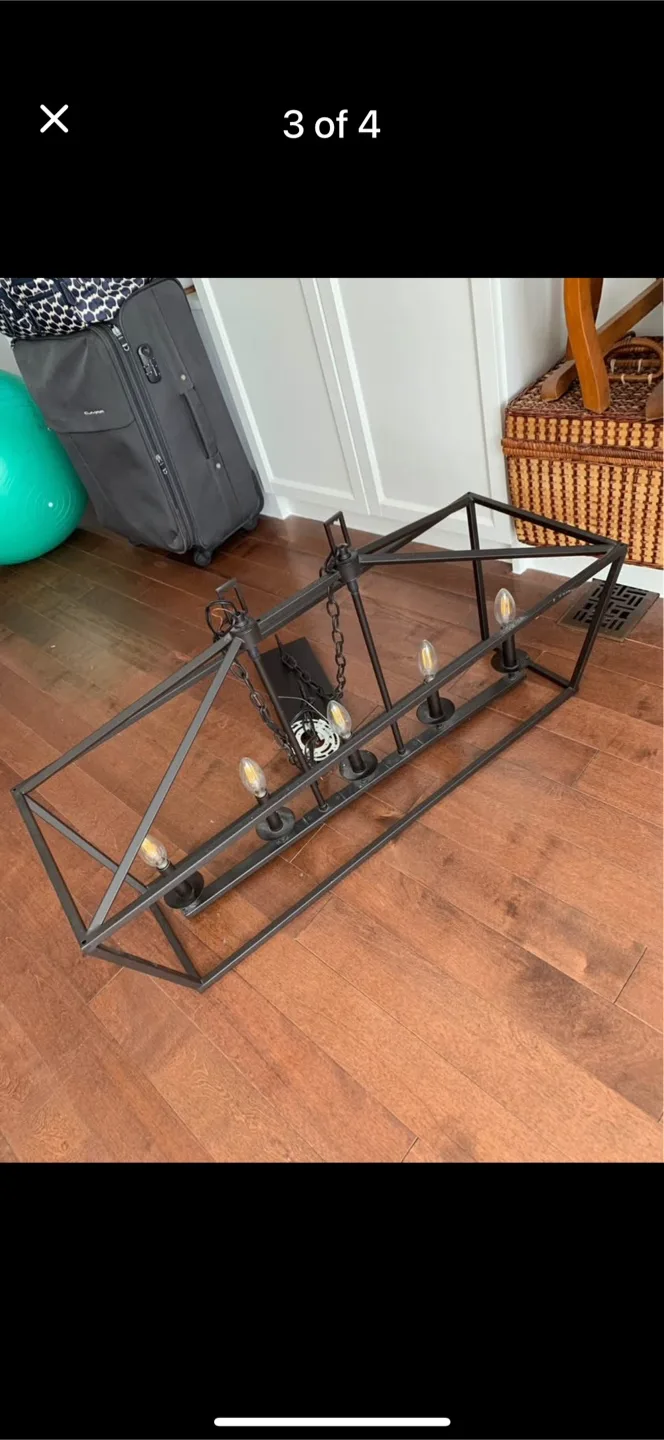 Home Decorators Collection Farmhouse Linear Chandelier image indicator(3)