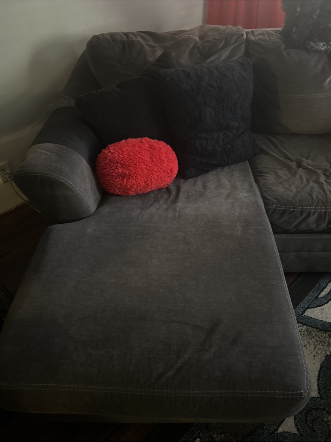 💚 Gray Sectional Sofa L-shape reversible - photo 3