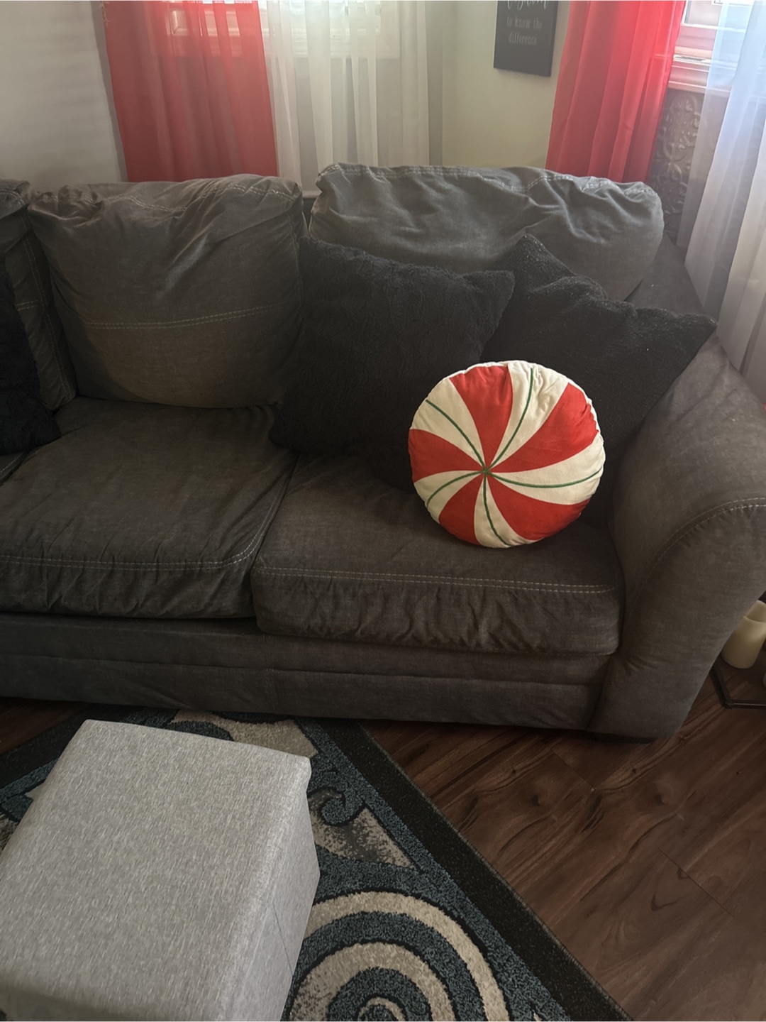 💚 Gray Sectional Sofa L-shape reversible - photo 4