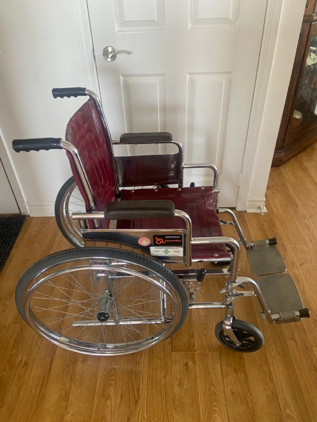 Manual Wheelchair - Red thick Vinyl image indicator(2)