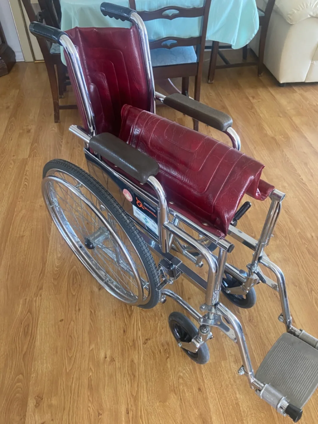 Manual Wheelchair - Red thick Vinyl image indicator(4)