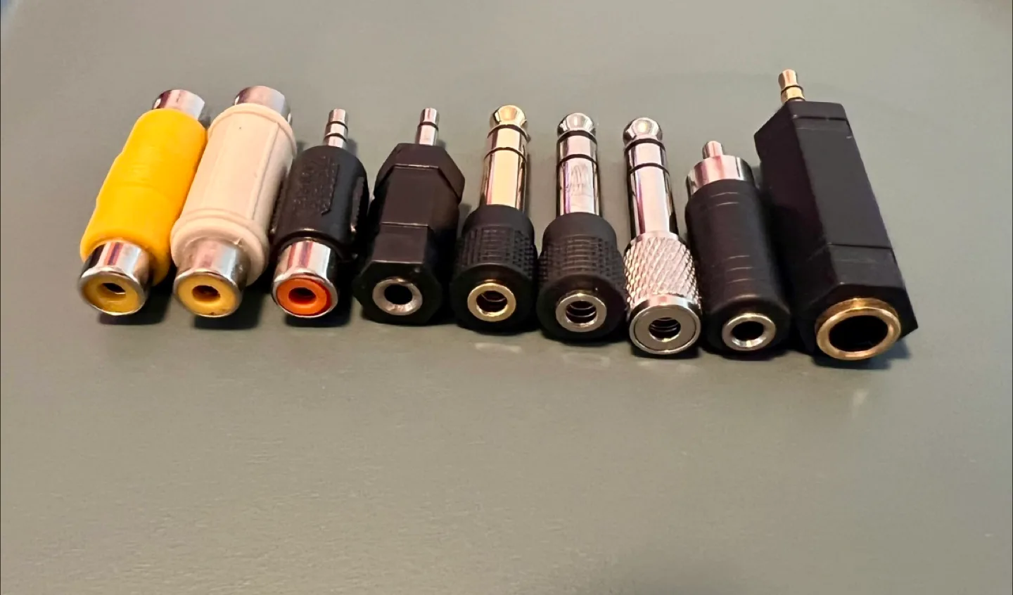 Various AUX 3.5mm Audio Adapter to 2.5mm/1/4" 6.35mm Stereo Mic image indicator(3)