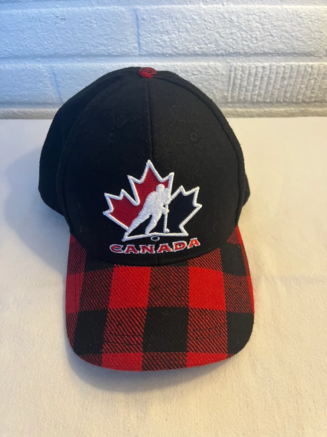 Team Canada Hockey Hat - Red and Black Plaid thumbnail