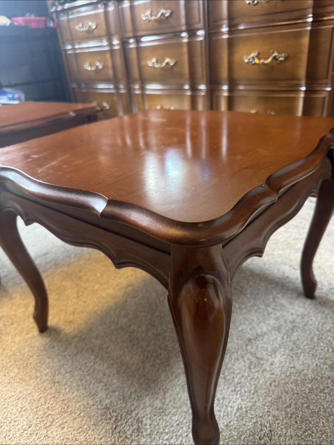Pair of Vintage Wooden End Tables or coffee tables - photo 5