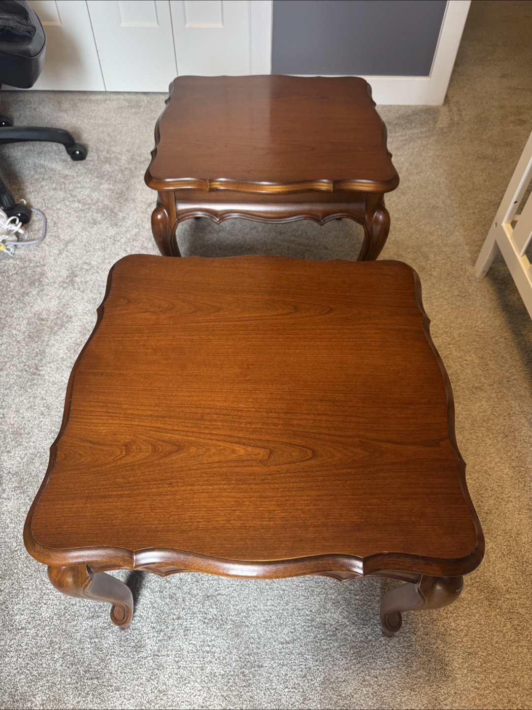 Pair of Vintage Wooden End Tables or coffee tables - photo 2