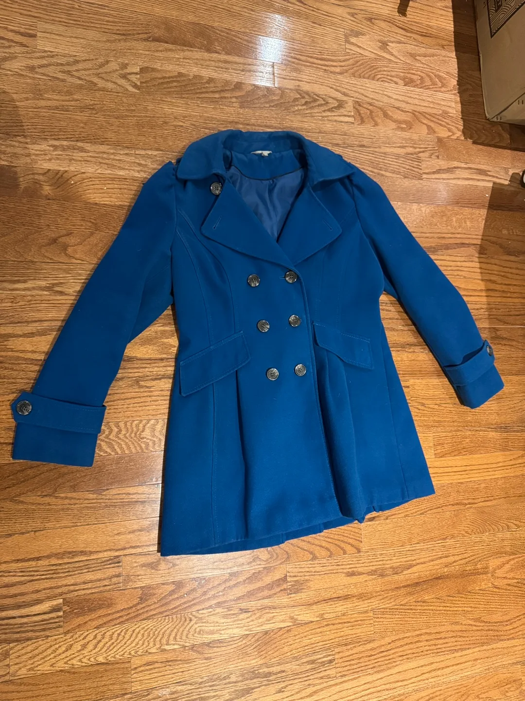 Women's Marks & Spencer Cobalt Blue Peacoat Size 12 thumbnail