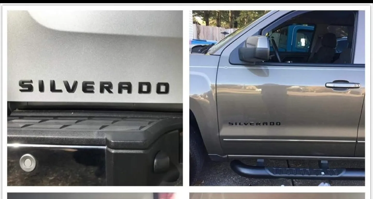 Chevrolet Silverado Black Emblem Decal image indicator(2)