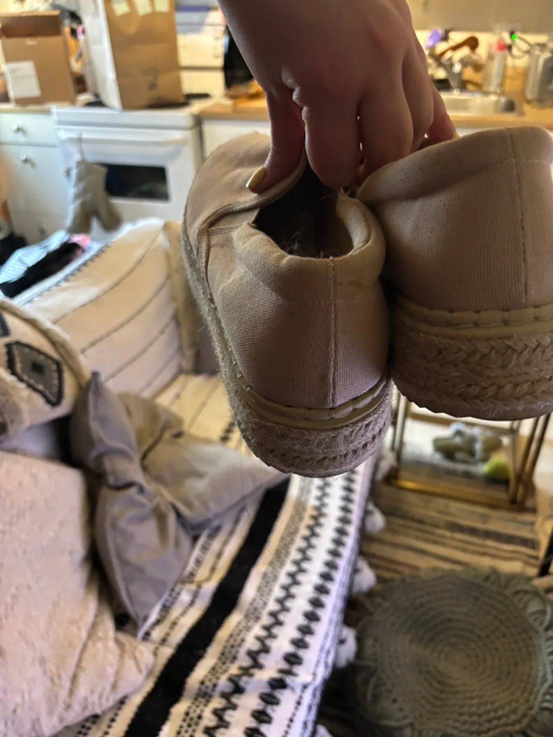 H&M Beige Platform Espadrilles image indicator(4)