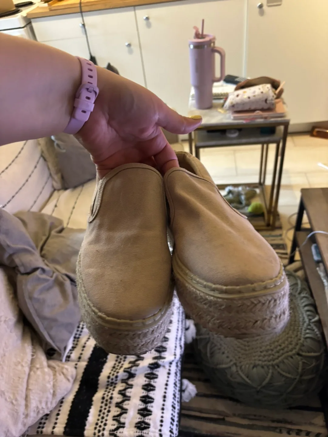 H&M Beige Platform Espadrilles image indicator(3)