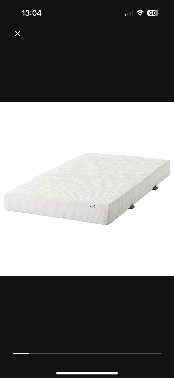 White Twin Bunk bed w/ 2 IKEA mattresses - Barely Used - photo 2