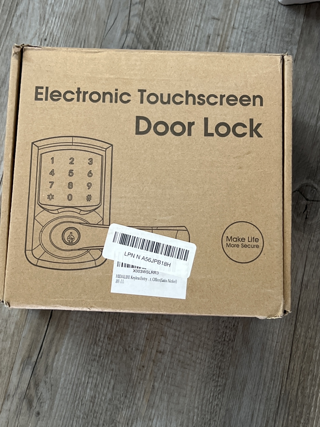 Keyless Entry Electronic Touchscreen Door Lock - Satin Nickel