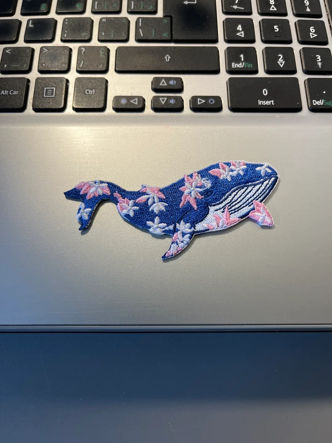 Whale Embroidered Patch thumbnail