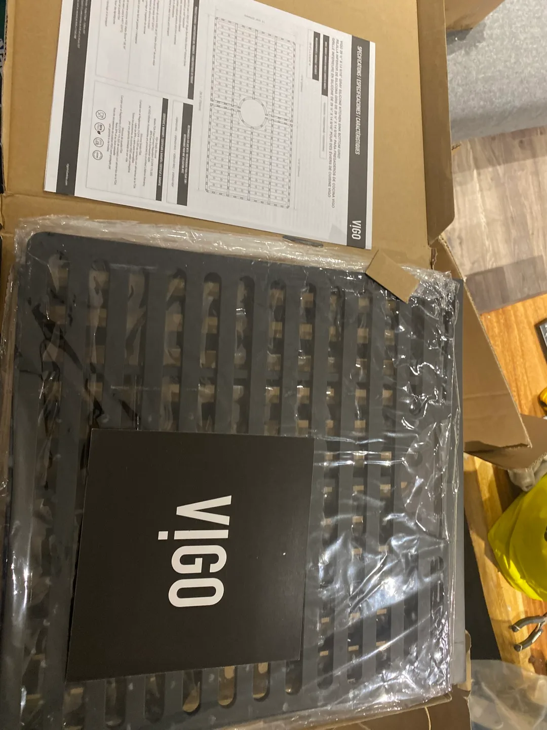 Vigo Grey Silicone Sink Grid image indicator(2)