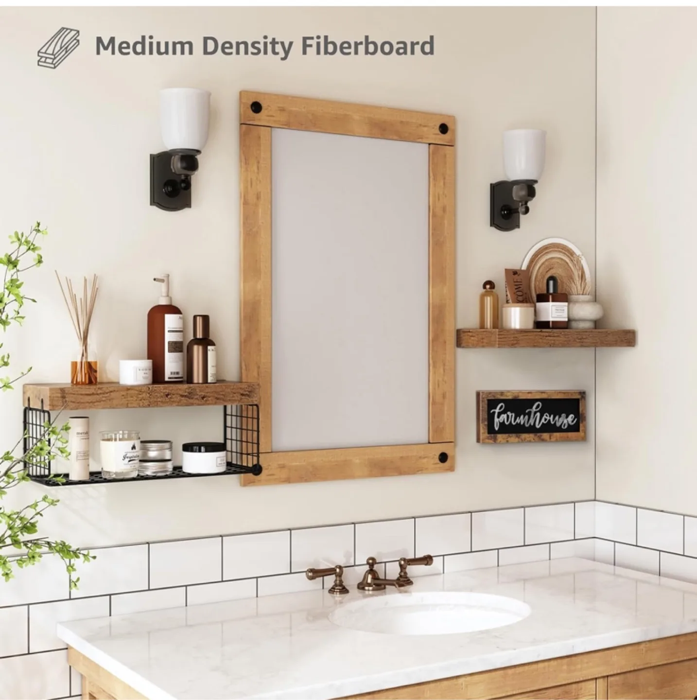 QEEIG ‎Bathroom Shelves Over Toilet - Paper Storage Wall - New image indicator(4)