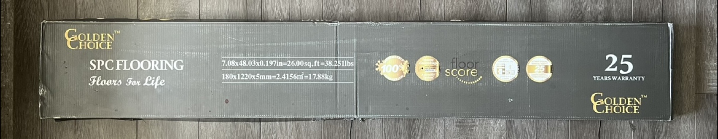 Golden Choice Vinyl SPC Flooring - Light Grey Wood Grain - photo 3