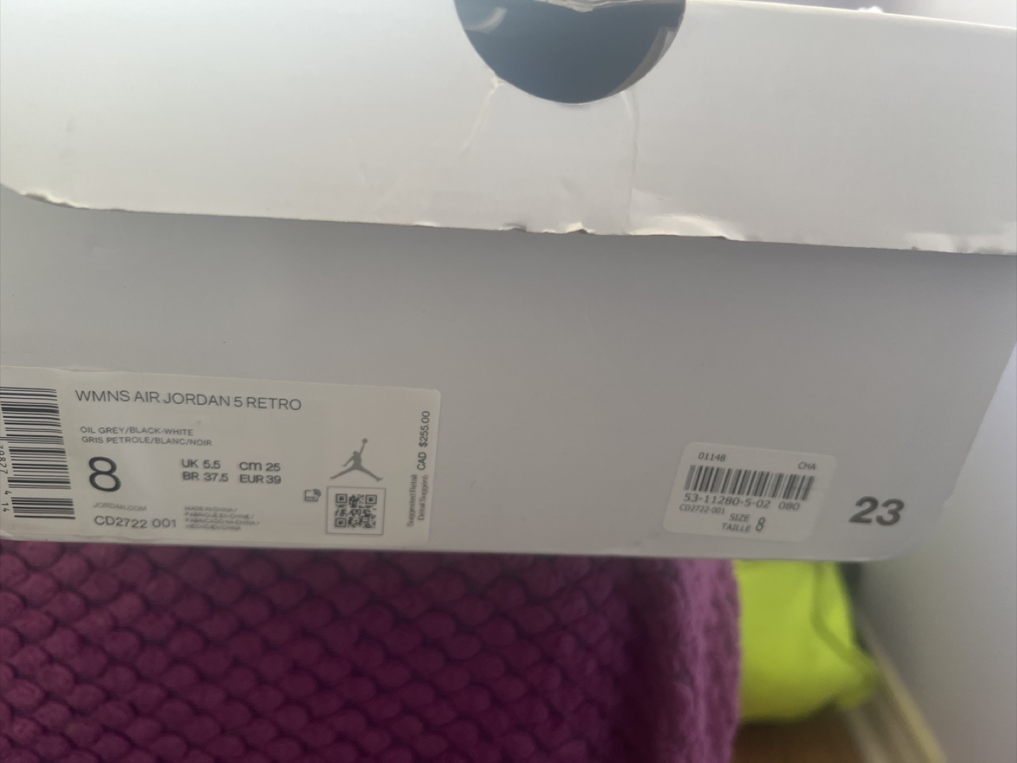 Women's Air Jordan 5 Retro Size 8 - photo 5