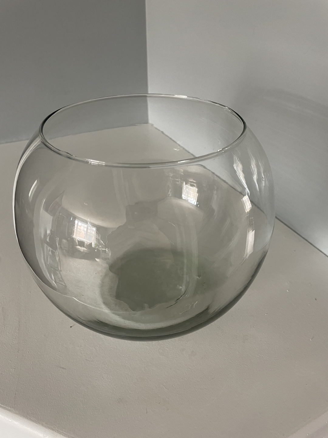 Clear Glass Bowl - Decorative vase or Planter