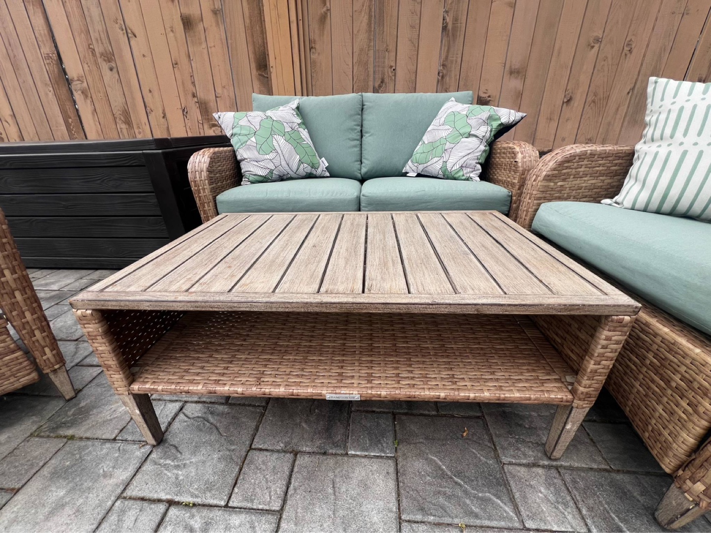 Hampton Bay Haverhill 4PC Wicker Patio  Set - photo 3