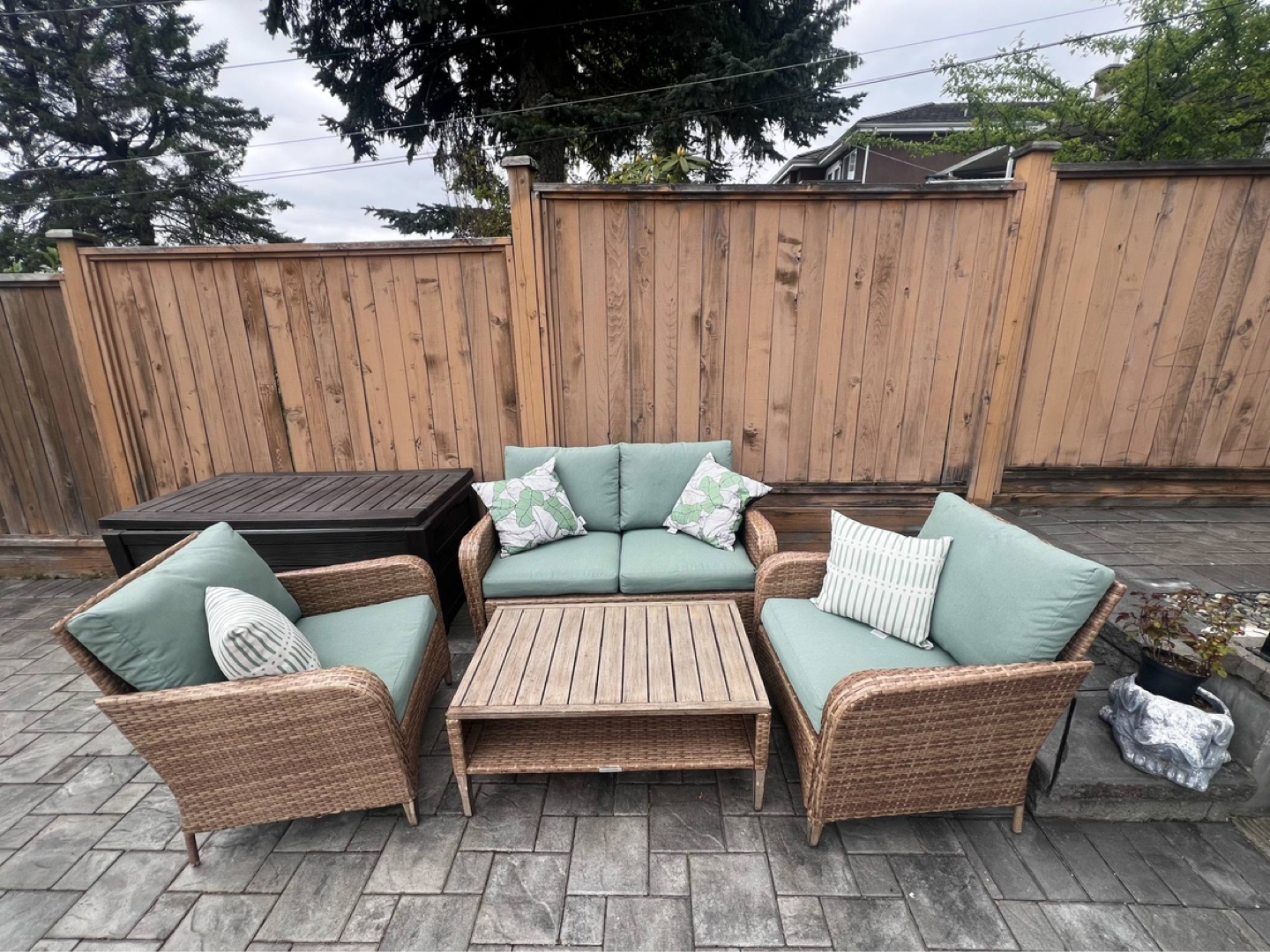 Hampton Bay Haverhill 4PC Wicker Patio  Set