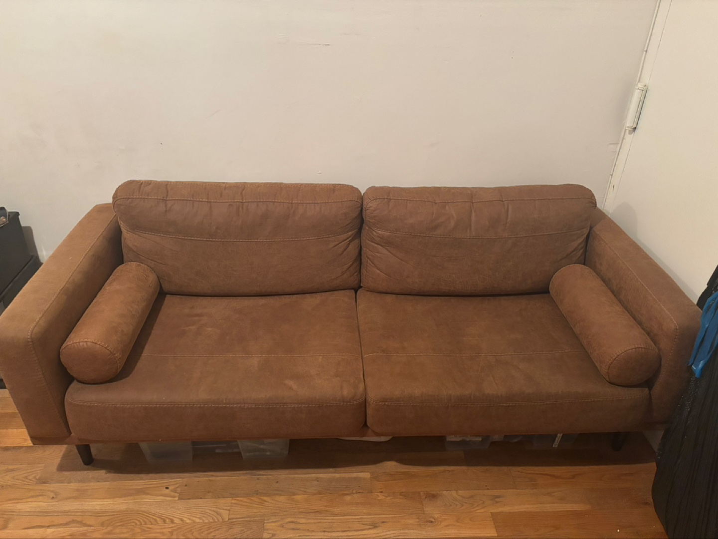 FREE Brown Leather Sofa