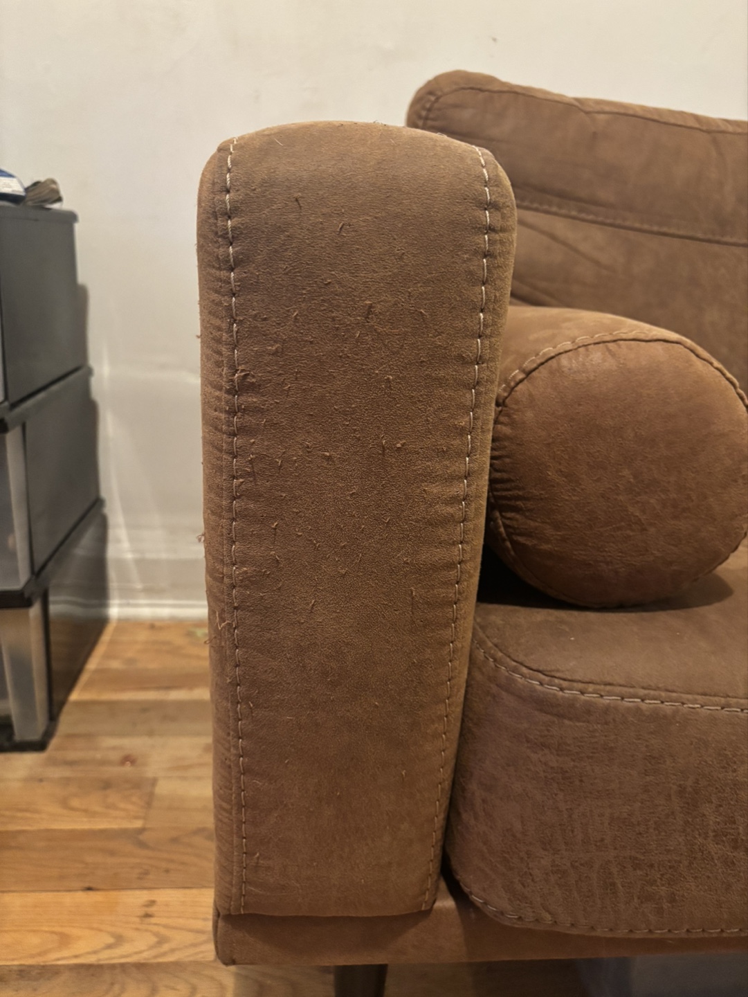 FREE Brown Leather Sofa - photo 3