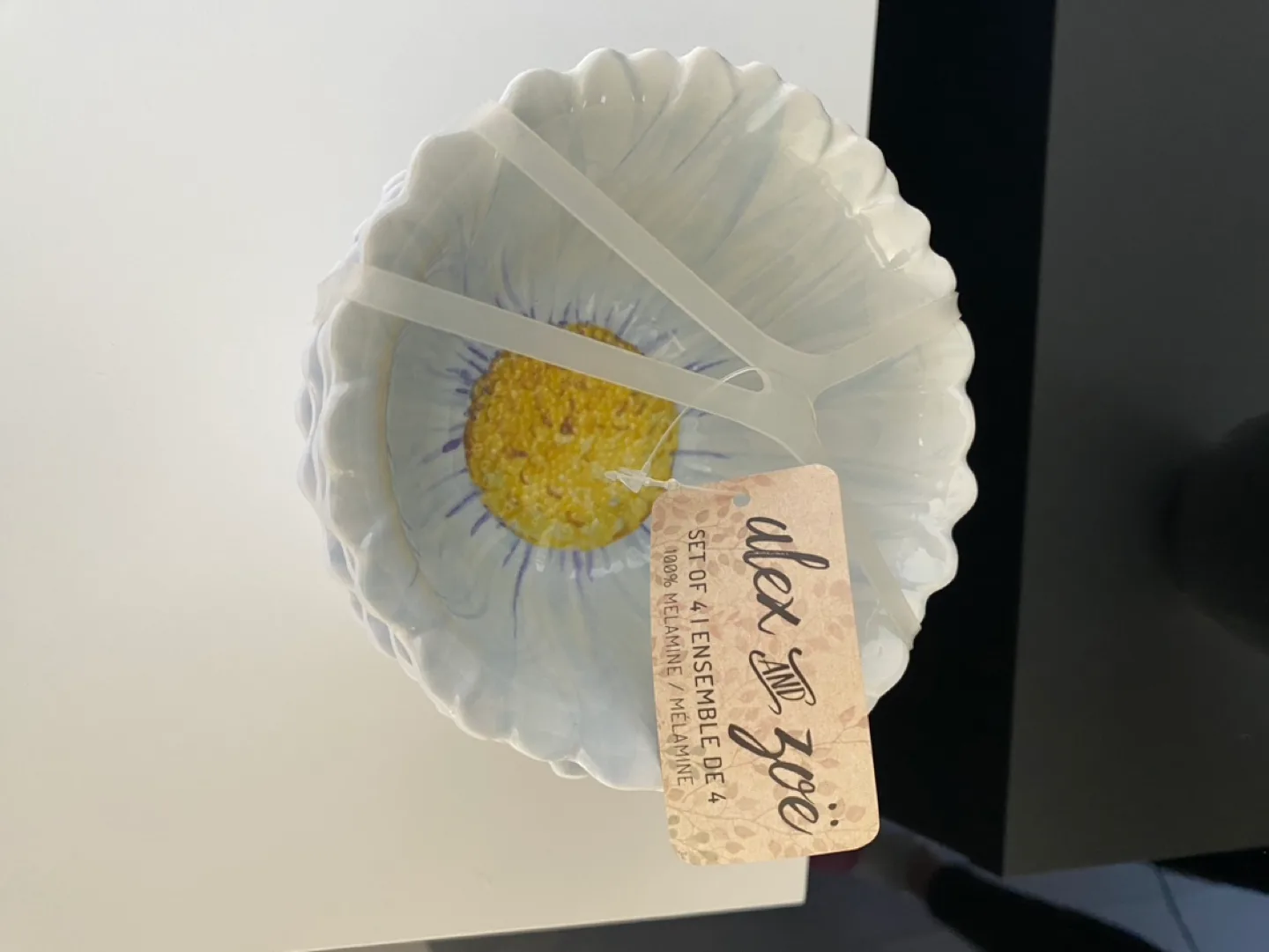 Alex & Zoe Daisy Melamine Bowls Set of 4 image indicator(2)