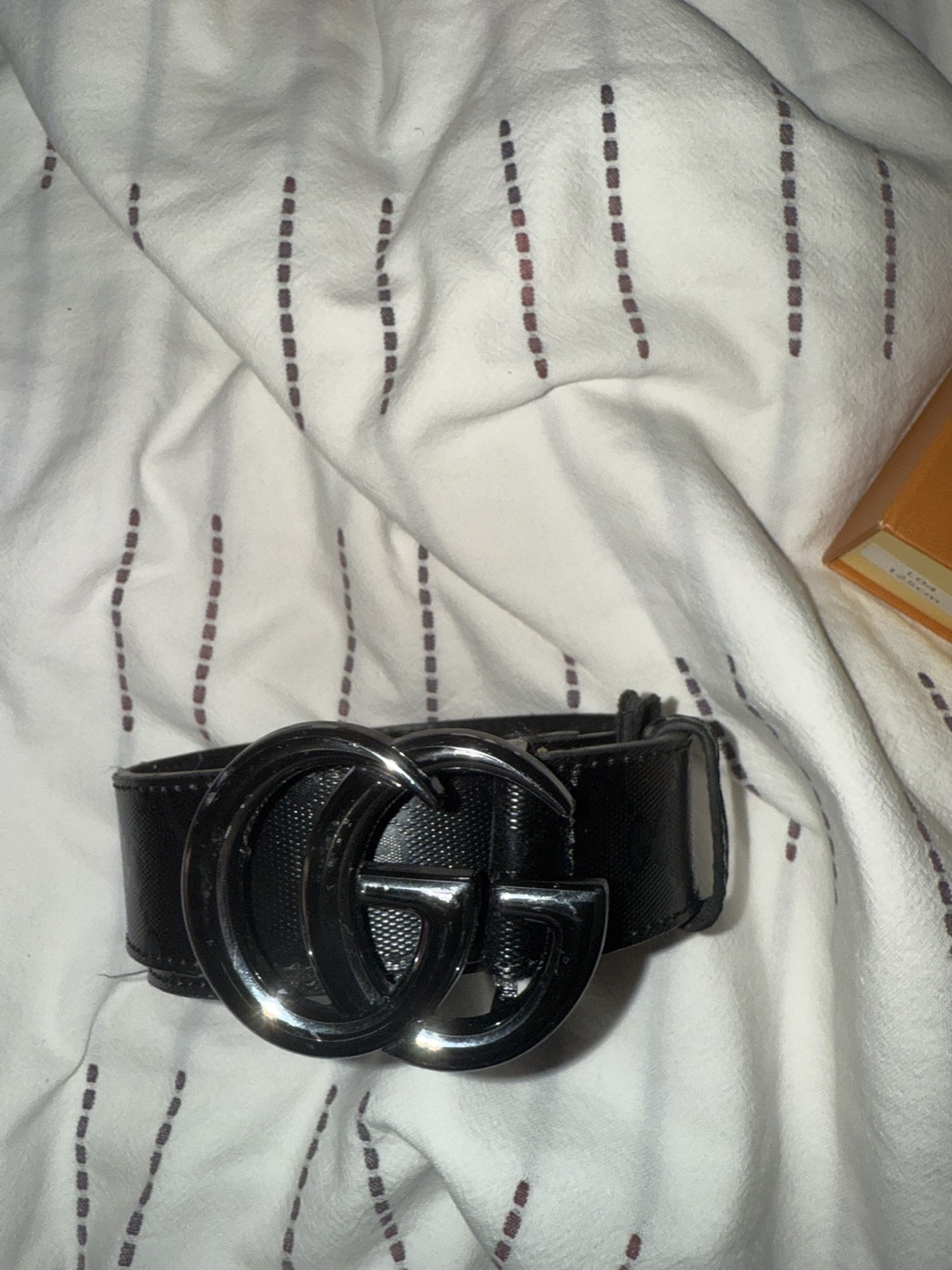 Gucci Black Leather Belt