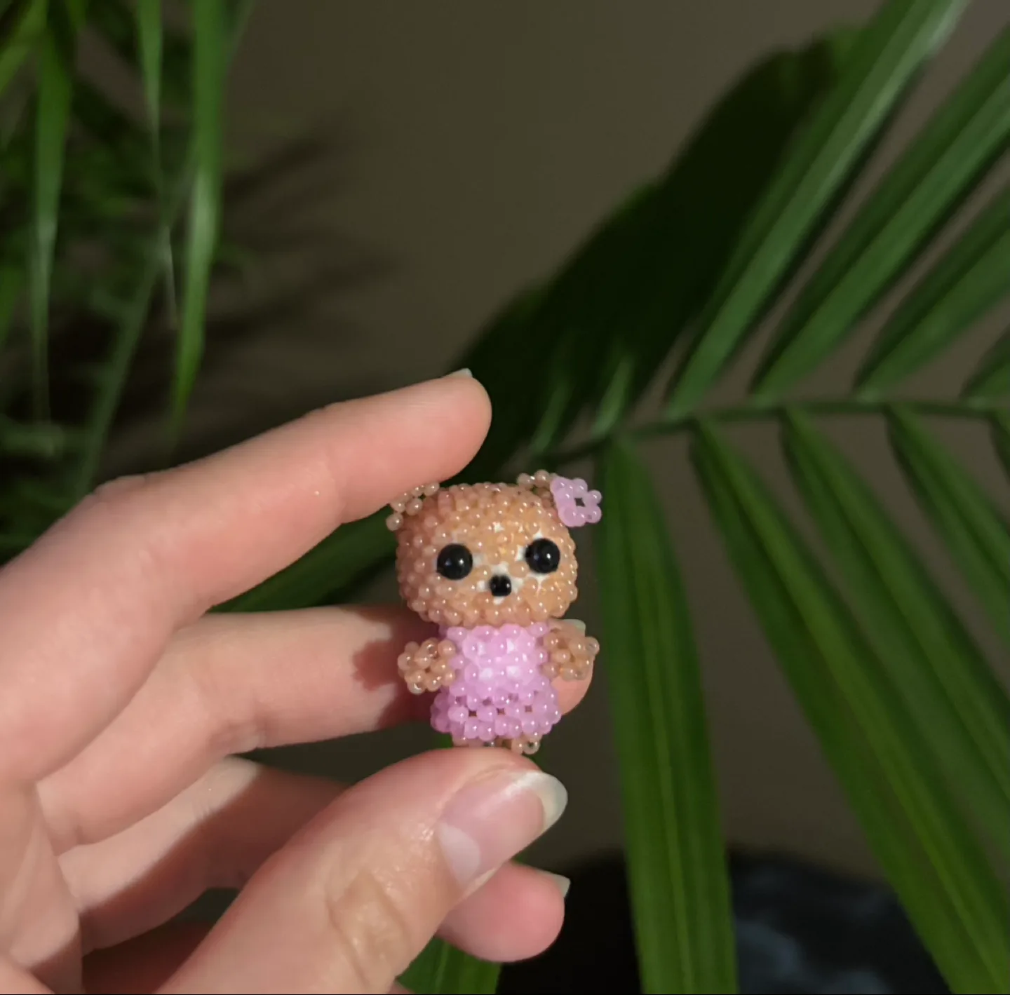 Adorable Beaded Bear Charm thumbnail
