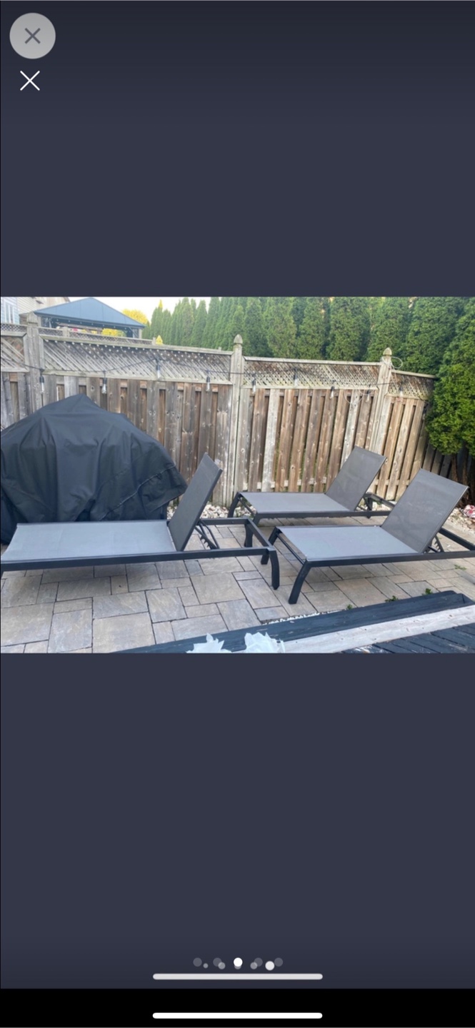 Pair of Outdoor Chaise Lounge Chairs - photo 2