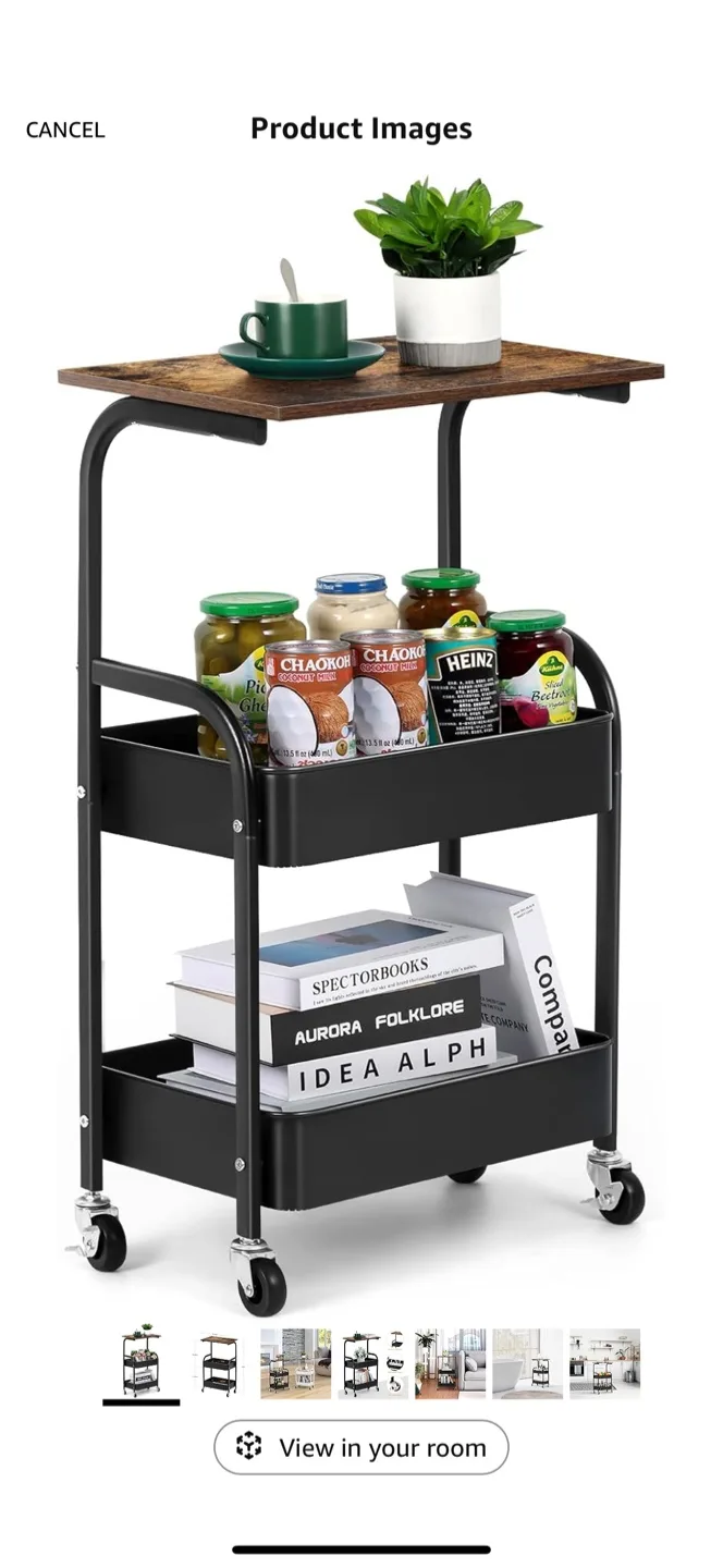 Kitchen Rolling Storage Cart thumbnail