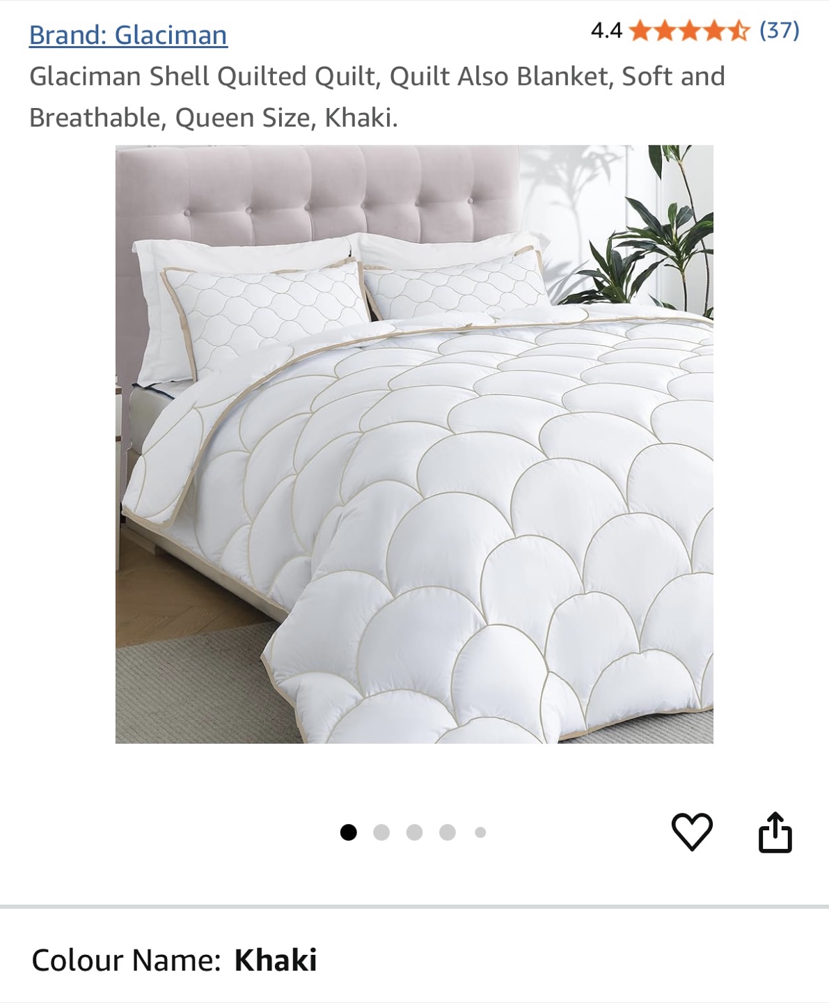 Glaciaman Shell Quilted Blanket - Queen