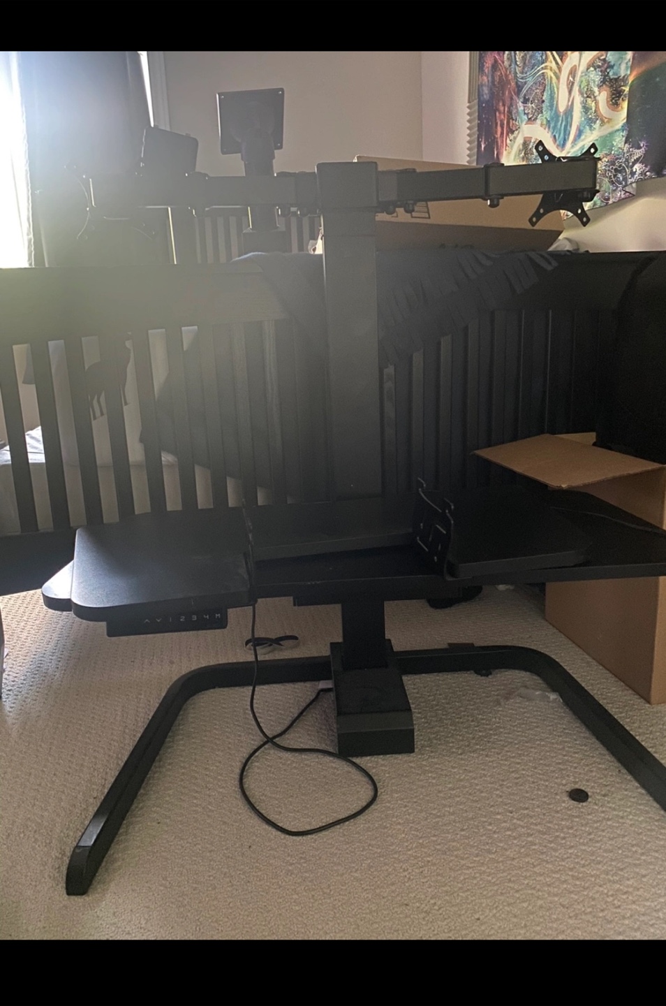 Standing Desk Converter with Monitor Mount