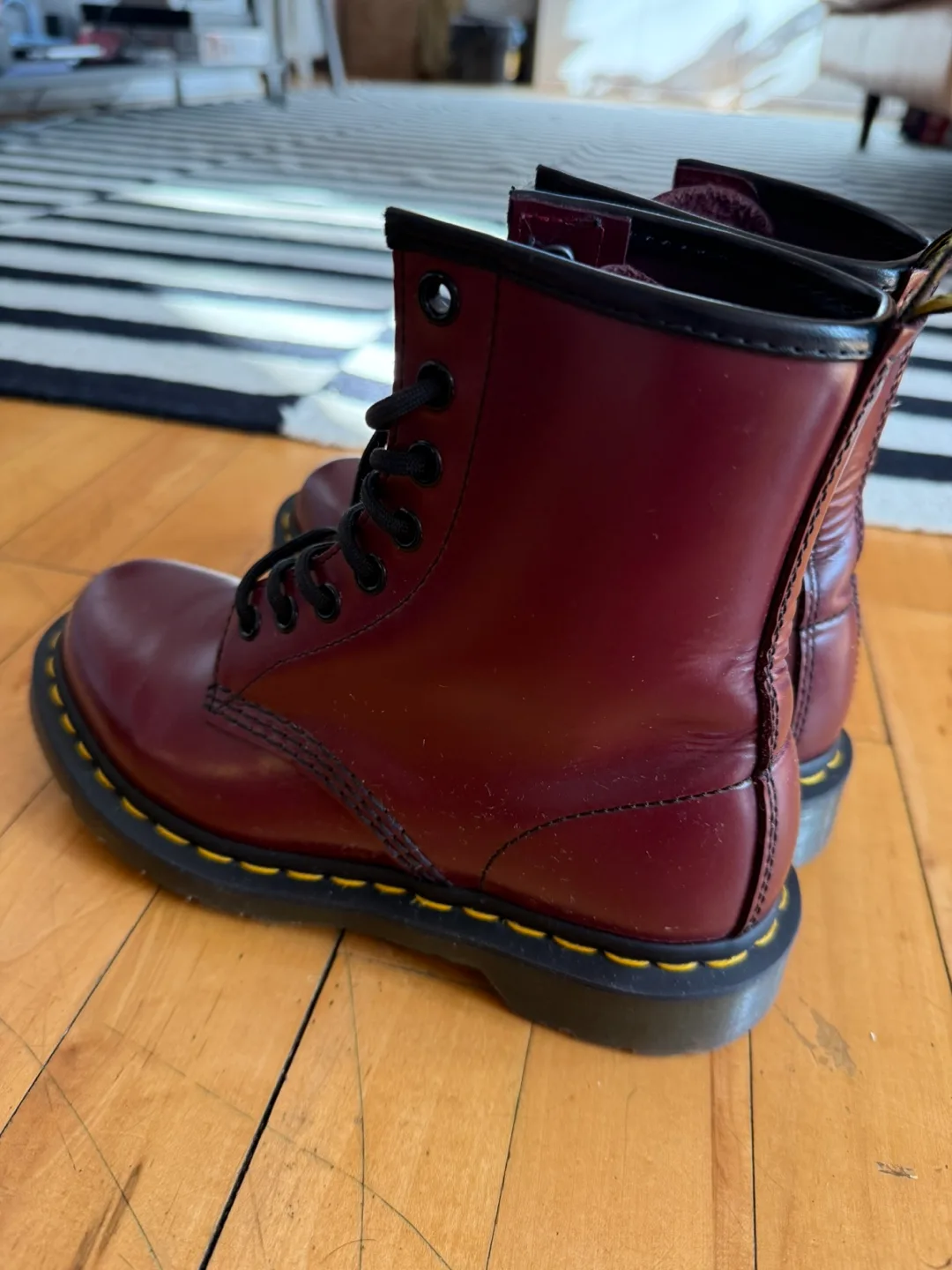 Dr. Martens 1460 Cherry Red Boots image indicator(4)