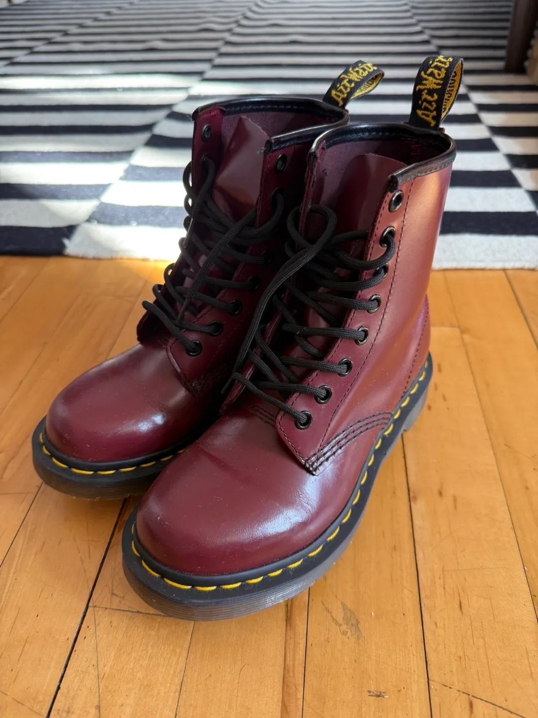 Dr. Martens 1460 Cherry Red Boots image indicator(2)