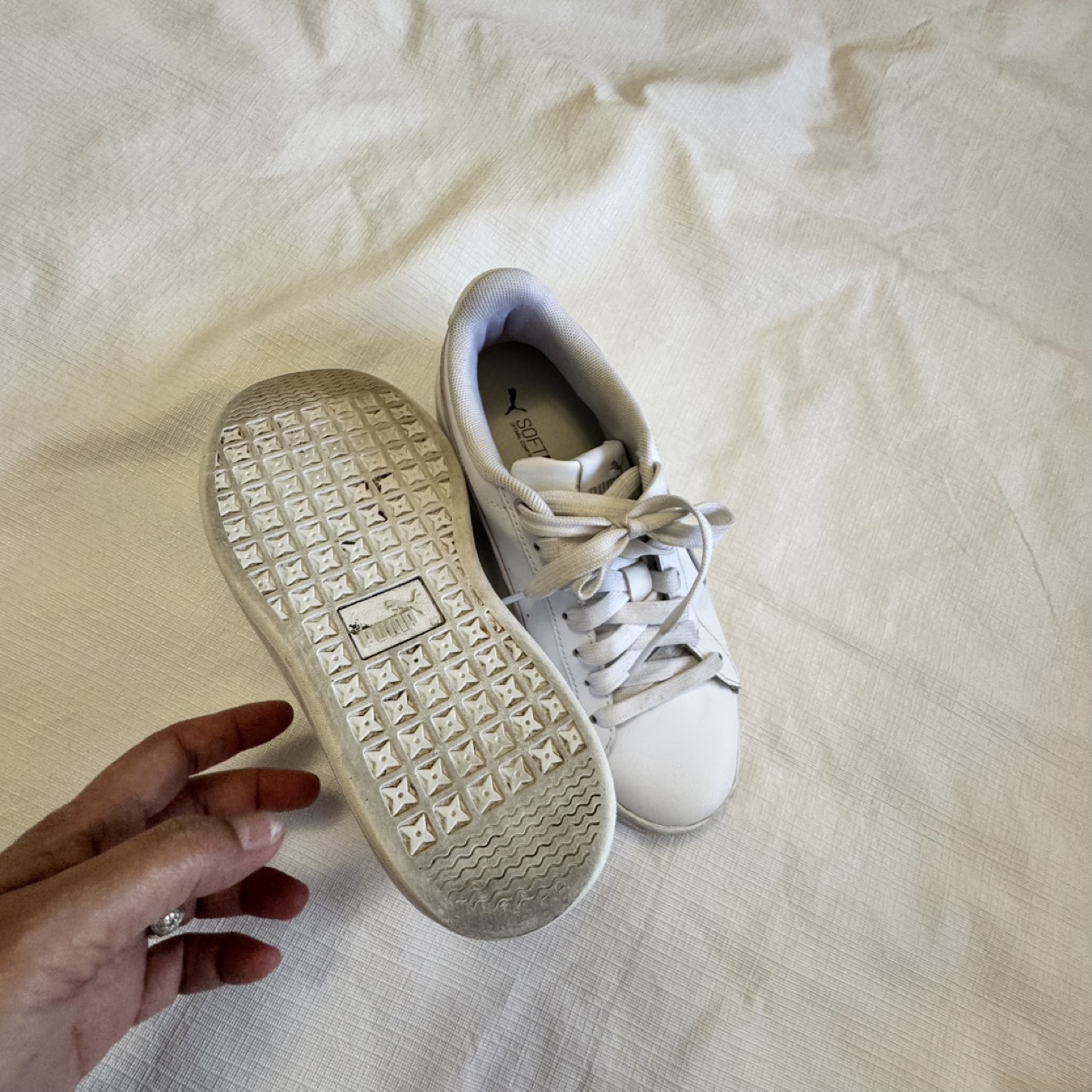 Women's Puma Smash Platform Sneakers - White - Size 5 - photo 3