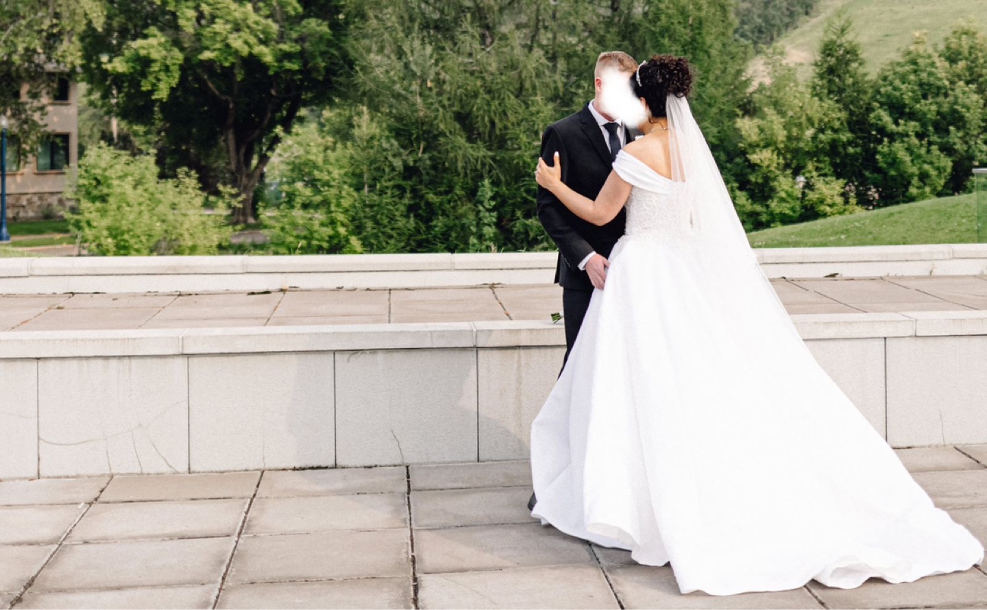 Wedding Veil with Pearl Accents