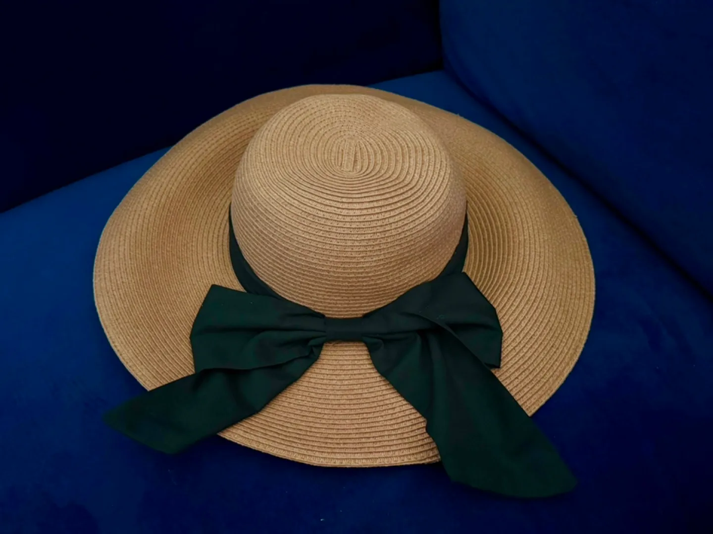 Pink Packable Sun Hat With Black Bow thumbnail