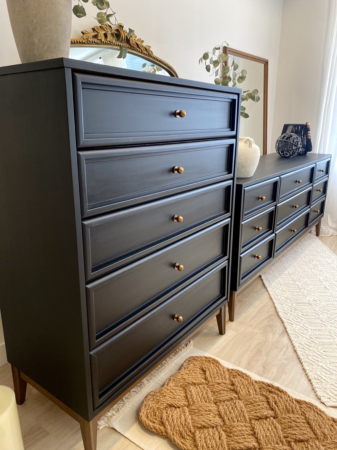 Mid century dresser set - photo 3