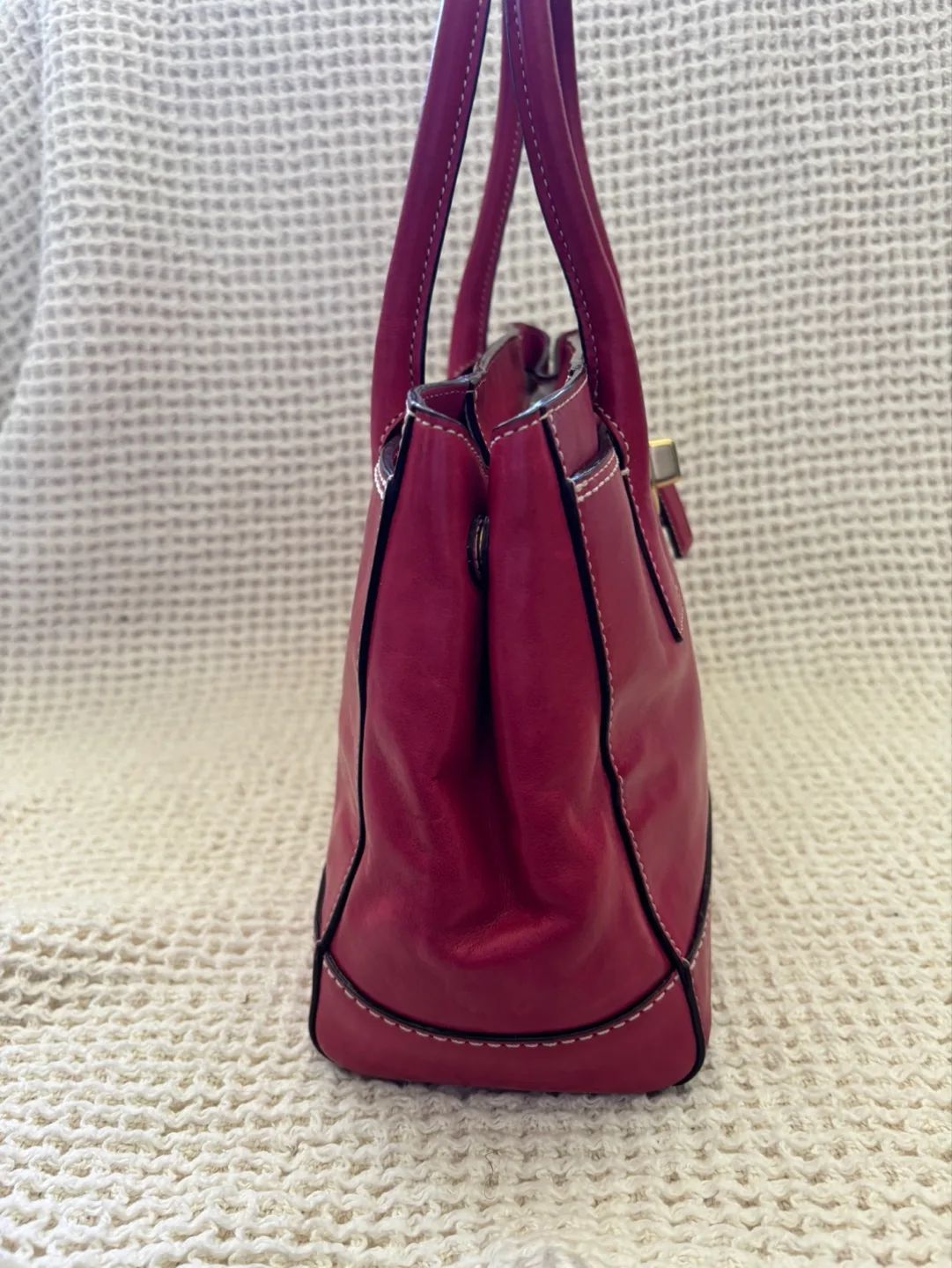 Vintage Coach Leather Tote Bag image indicator(4)