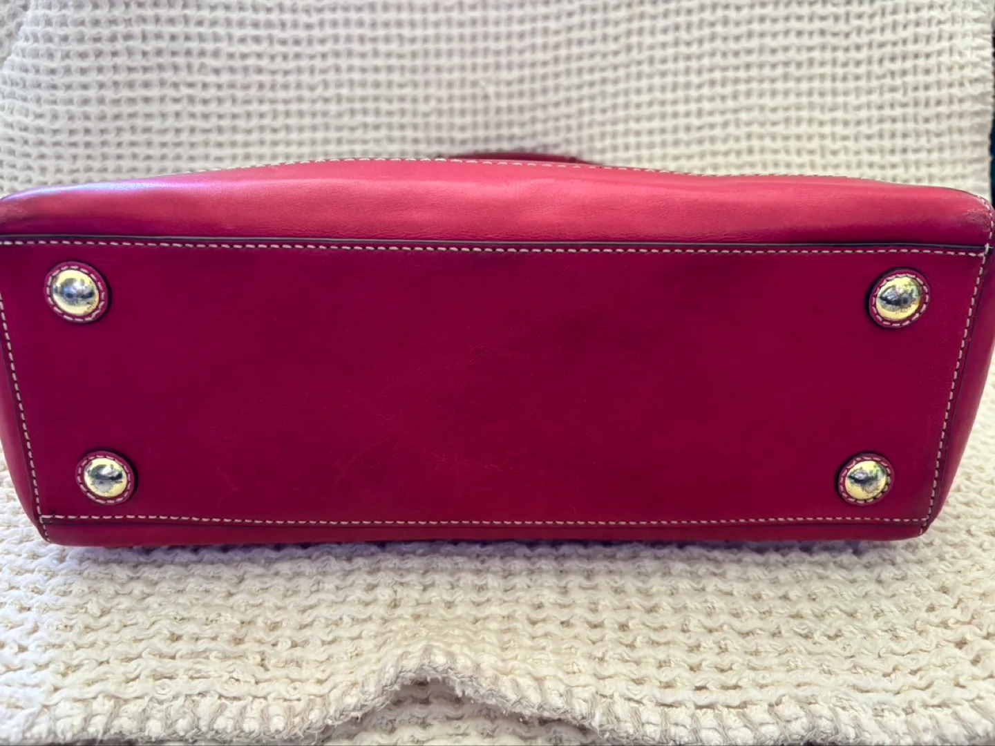 Vintage Coach Leather Tote Bag image indicator(5)